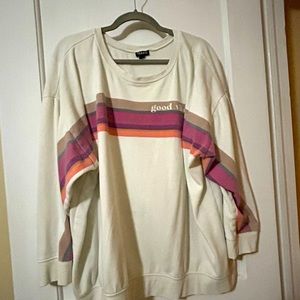 Torrid Good Vibes Only Sweatshirt 3